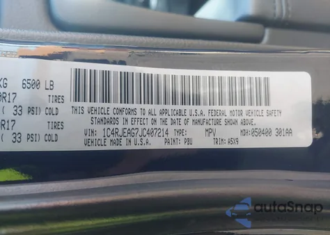 2018 Jeep Grand Cherokee Laredo E 4X2 z USA, uszkodzony, nr VIN 1C4RJEAG7JC407214